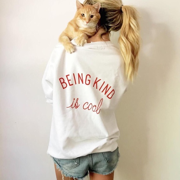 Brooks Butikku Tops - being kind is cool crewneck